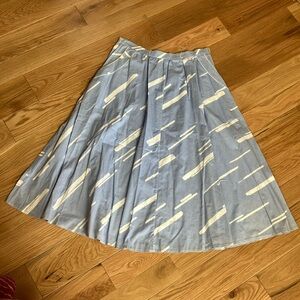 Vintage Blue and White Women's Skirt